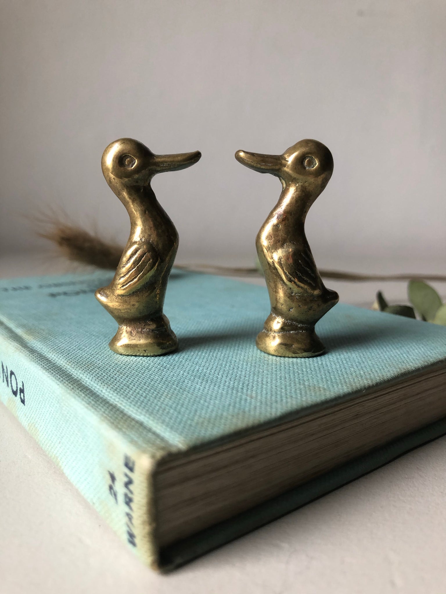 Pair of Small Vintage Brass Ducks – Lost and loved