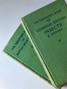 Pair of Observer Books, Insects and British Wild Flowers