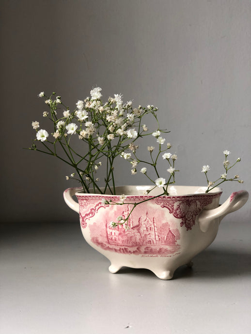 Antique Johnson Bros Castles Sugar Dish