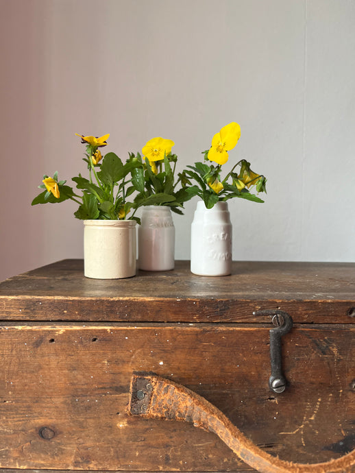 Victorian Face Cream Porcelain Pot 'Creme Simon'