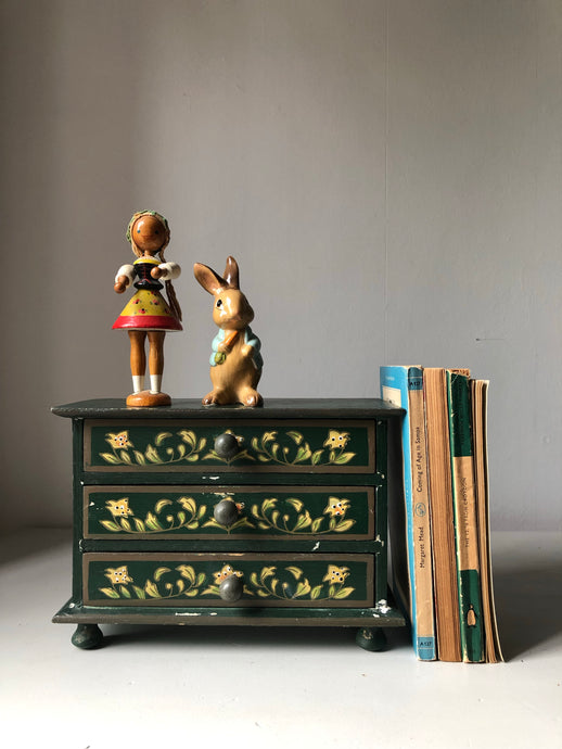 Vintage Painted Miniature Drawers