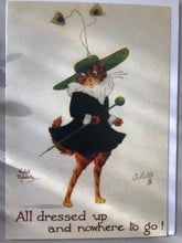 Load image into Gallery viewer, Vintage All Dressed up Cat Card