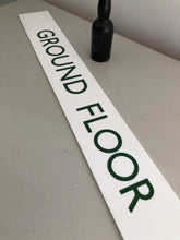 Load image into Gallery viewer, Vintage sports ‘Ground Floor’ sign