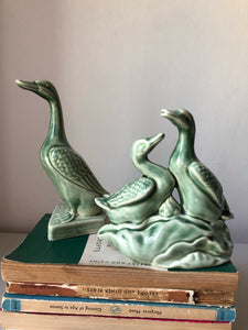 Vintage Pottery Duck Family
