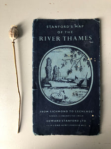 Vintage River Thames Map Cover