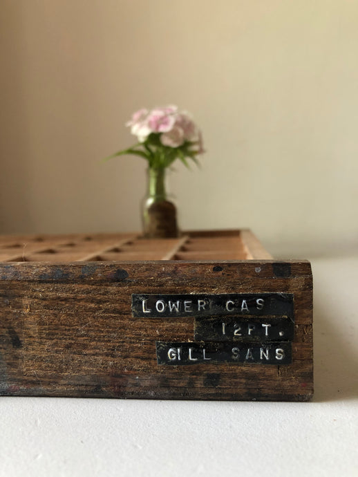 Small Vintage Printers Tray (F)