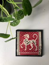 Load image into Gallery viewer, Vintage Glass Coaster Tile, Dog