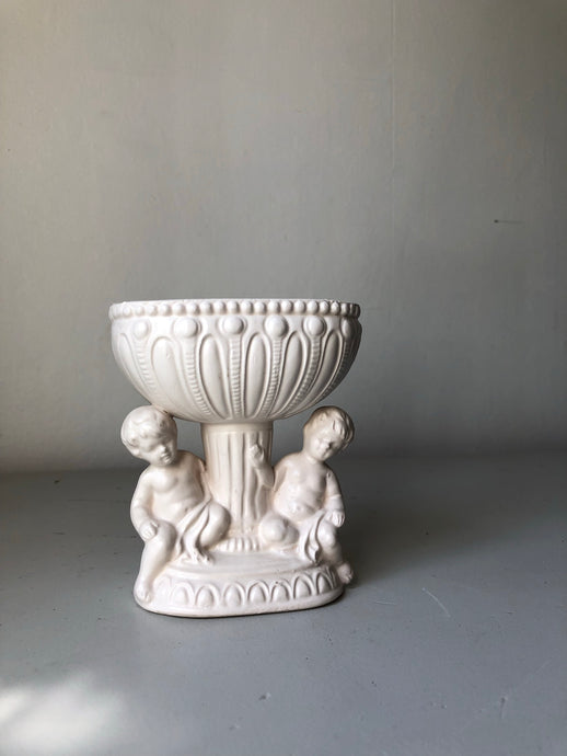 Vintage Italian Cherub Candle Holder
