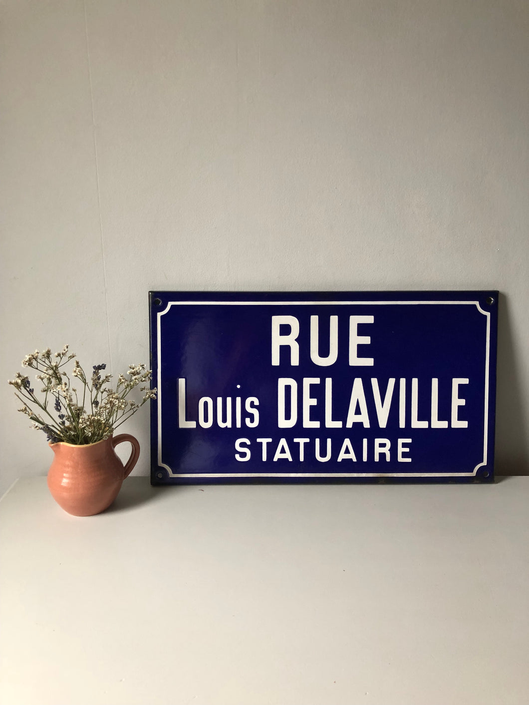 French Enamel Road sign