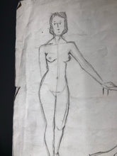 Load image into Gallery viewer, Original 1930s Life Drawing Sketch