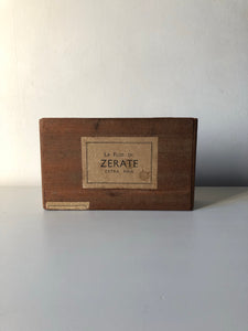 1940s Wooden Cigar Box