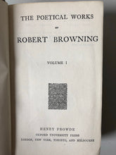 Load image into Gallery viewer, Antique book of Poetry by Robert Browning