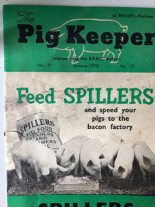 Vintage Pig Keeper - Spillers Brochure