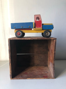 Old wooden toy truck