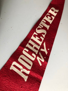 Vintage American Pennant flag, Rochester NY