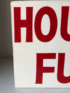 Vintage Wooden ‘House Full’ Prop sign