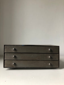 Set of small Industrial Metal Drawers
