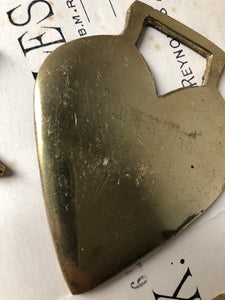 Vintage Horse Brass, Heart
