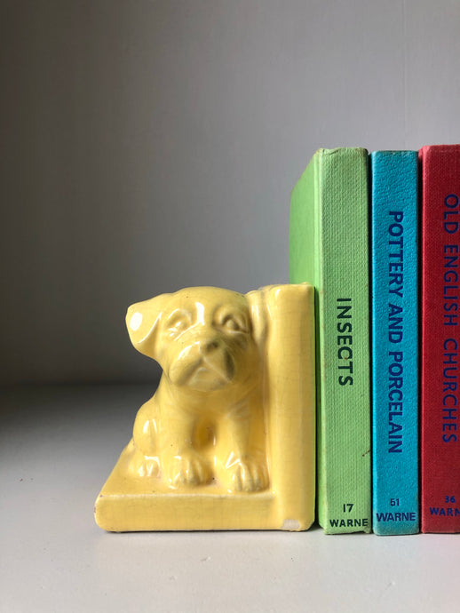 Vintage Ceramic Dog Bookends