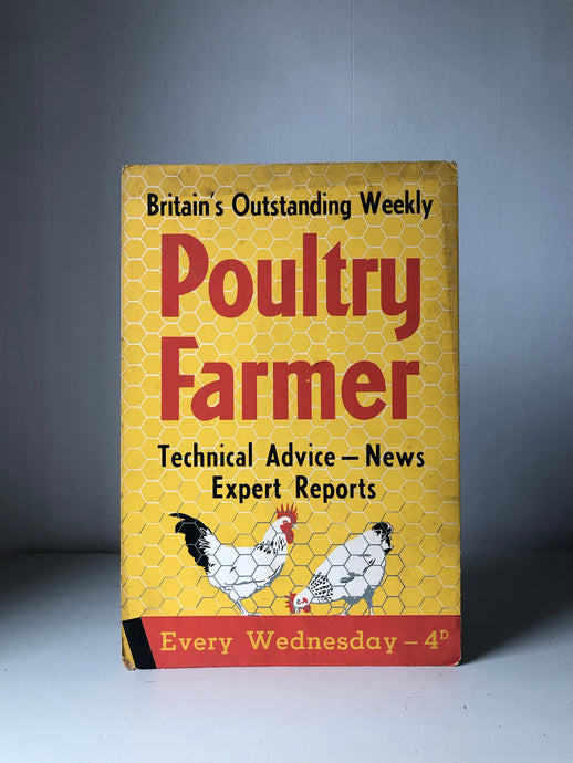 Original 'Poultry Farmer' Shop Display Sign