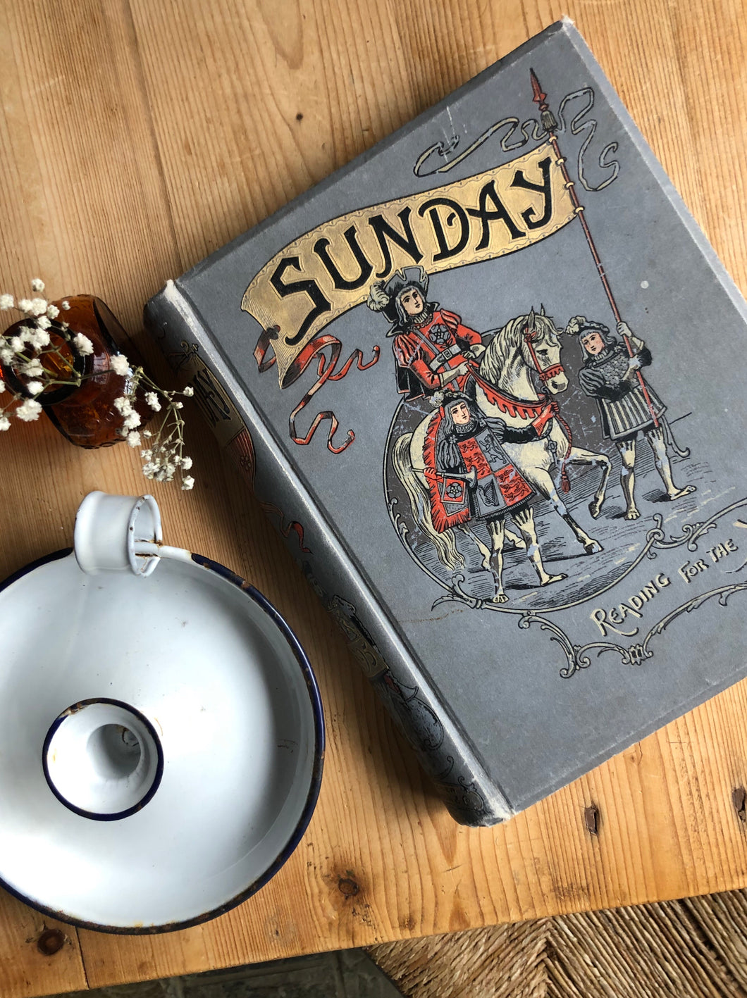 1894 'Sunday Reading for the young' Antique book