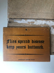 Vintage Wooden Souvenir Postcard
