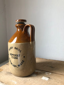 Victorian Stoneware Cider Bottle