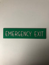 Load image into Gallery viewer, NEW - Vintage Emergency Exit Sign