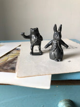 Load image into Gallery viewer, Pair of vintage lead figures, Peter Rabbit and Jeremy Fisher