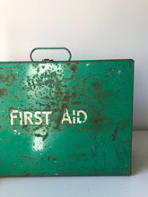 Load image into Gallery viewer, Vintage First Aid Metal Cabinet