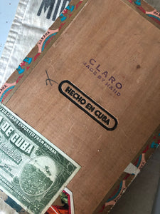 Vintage Cuban Cigar Box