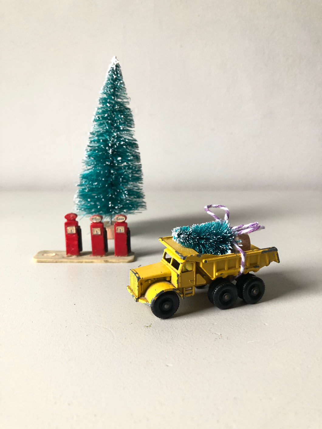 Home for Christmas - Vintage Yellow Lorry