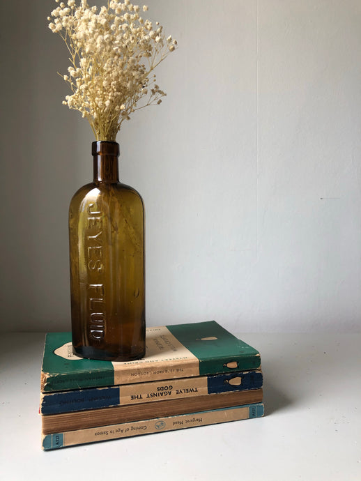 Antique Amber Glass 'Jeyes Fluid' Bottle