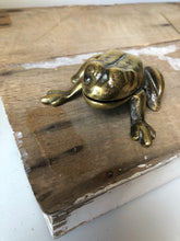 Load image into Gallery viewer, Antique Brass Frog Vesta