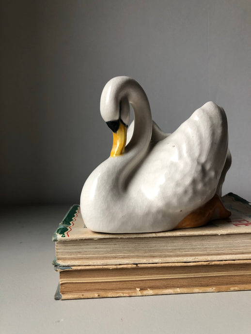 Vintage Swan Pottery planter