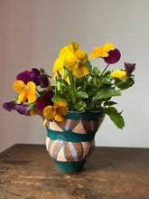 Load image into Gallery viewer, Vintage Terracotta Hand painted Pot