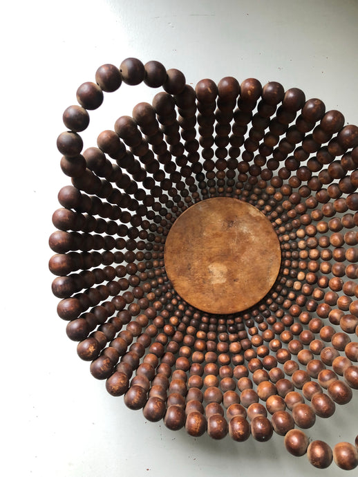 Vintage Austrian Wooden Bead Bowl (UK SHIPPING ONLY)
