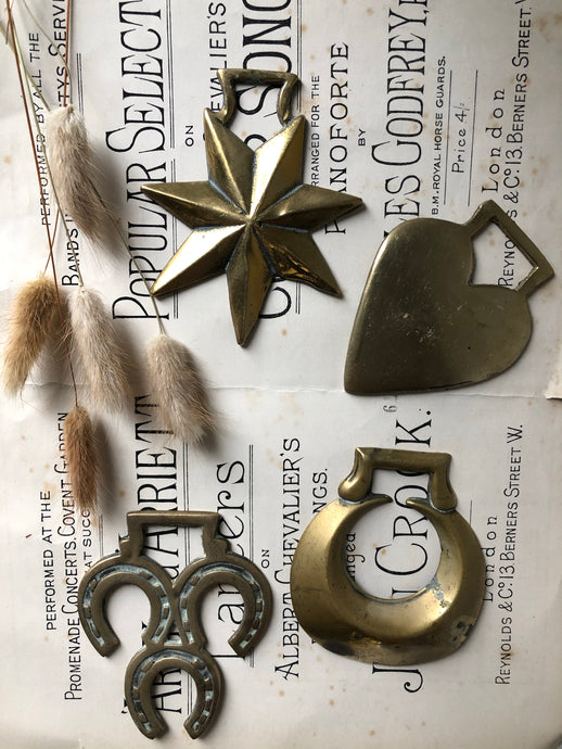 Vintage Horse Brass, Heart