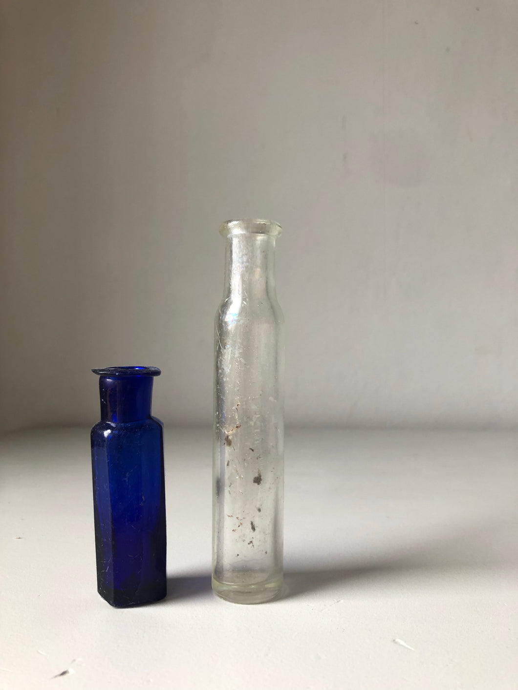 Pair of Vintage Chemist bottles
