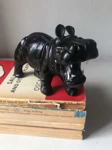 Vintage Leather Hippo