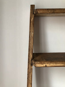 Antique Oak Library Steps / Ladder (UK SHIPPING ONLY)