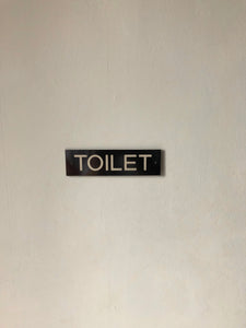 Vintage ‘Toilet’ sign