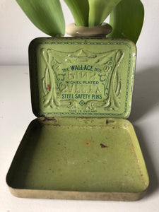 Vintage Safety Pin Tin