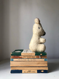 Vintage White Stuffed Bear