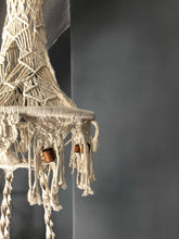 Load image into Gallery viewer, Vintage Macrame hanging planter