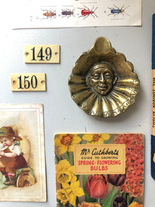 Vintage Brass Clown Dish / Cigar holder