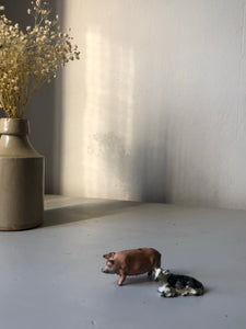 Vintage Lead Pig and Cow