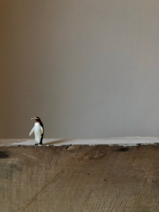 Vintage Penguin Cake Decoration