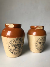 Load image into Gallery viewer, Pair of Vintage Dairy Cream Jars