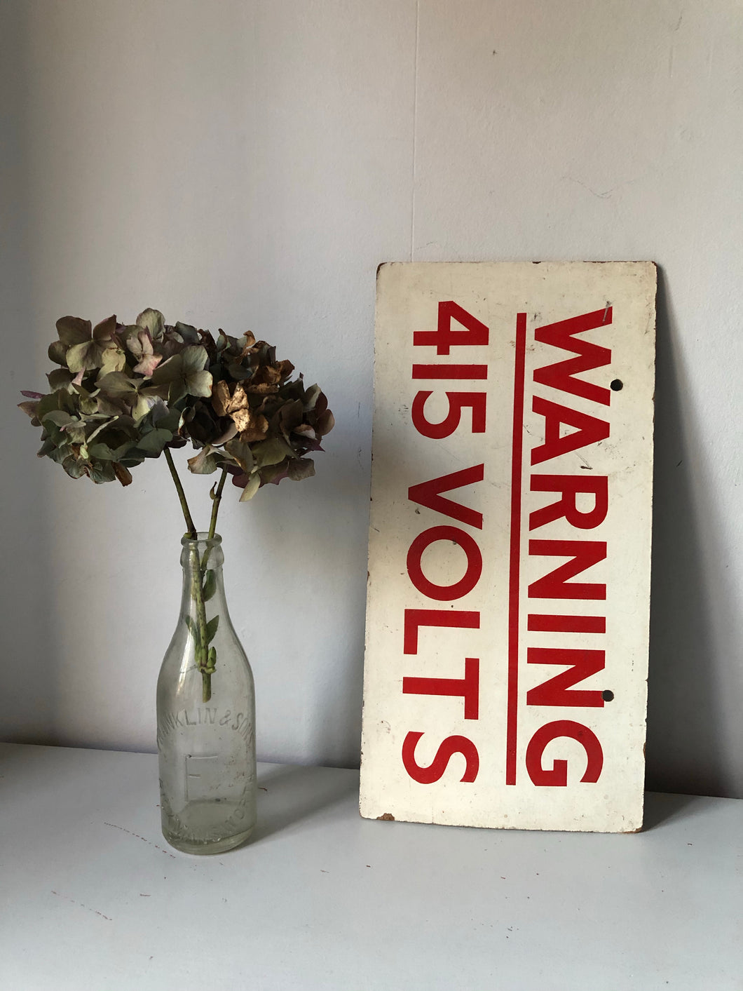 Old Warning Voltage sign